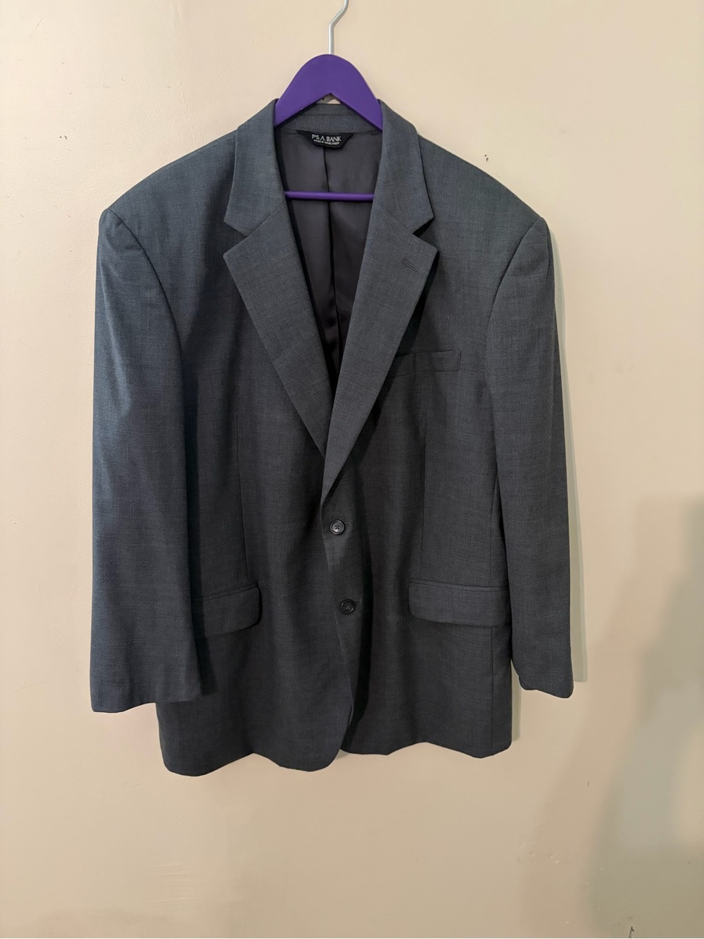 Jos. A. Bank Men's Dark Gray Two-Button Blazer